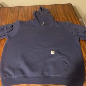 Carhartt Mens 2XL hooded pullover sweatshirt - Navy Blue.
